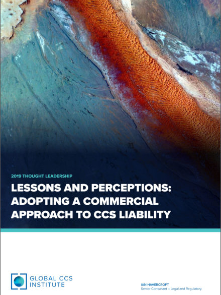 Lessons and Perceptions: Adopting a Commercial Approach to CCS Liability