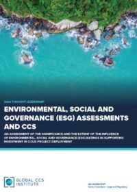 Environmental, Social and Governance (ESG) Assessments and CCS